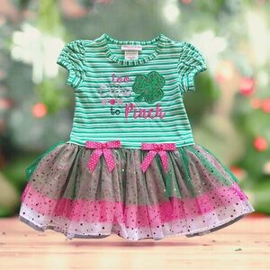Bonnie Baby Little Girls St. Patricks Sz 4T  Layered Tutu Dress NWT!
